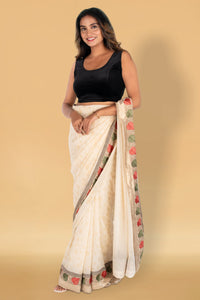 Abhi Velvet Readymade Saree Blouse for Women- Sleeveless,U-Neck, Regular-fit, Stretchable, Pull-on Style