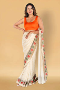 Abhi Cotton Readymade Saree Blouse for Women- Sleeveless, U-Neck, Regular-fit, Stretchable, Pull-on Style