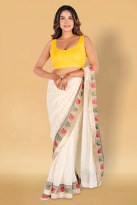 Abhi Cotton Readymade Saree Blouse for Women- Sleeveless, U-Neck, Regular-fit, Stretchable, Pull-on Style