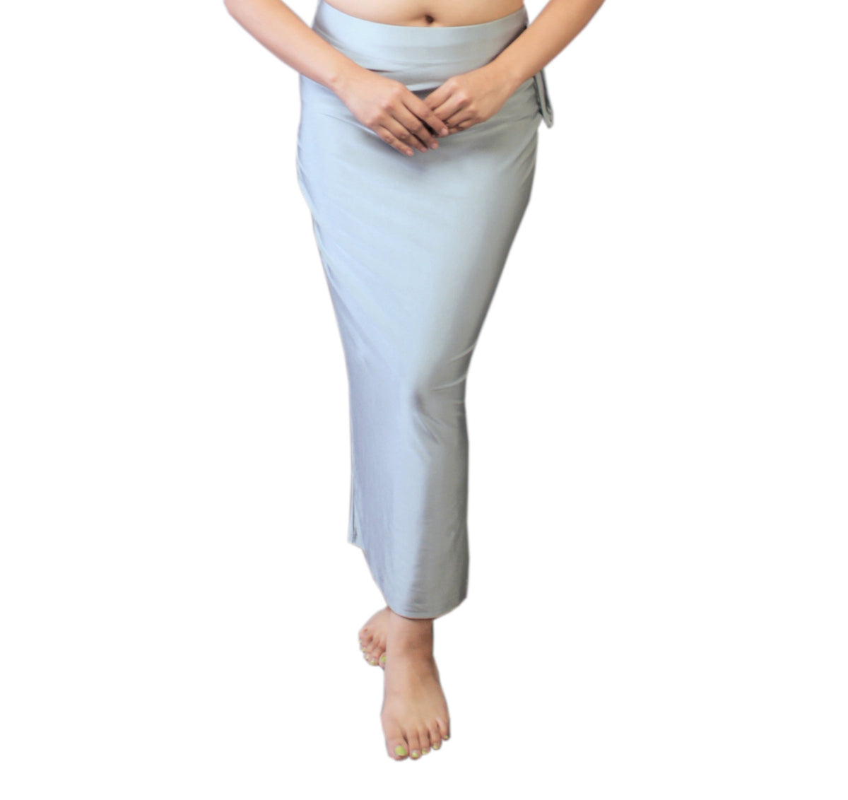 Abhi Women Satin Shapewear for Women – Soft Stretchable Fabric|Side Tie-Up|Comfortable Beachwear, Resort, and Casual Shapewear Gray