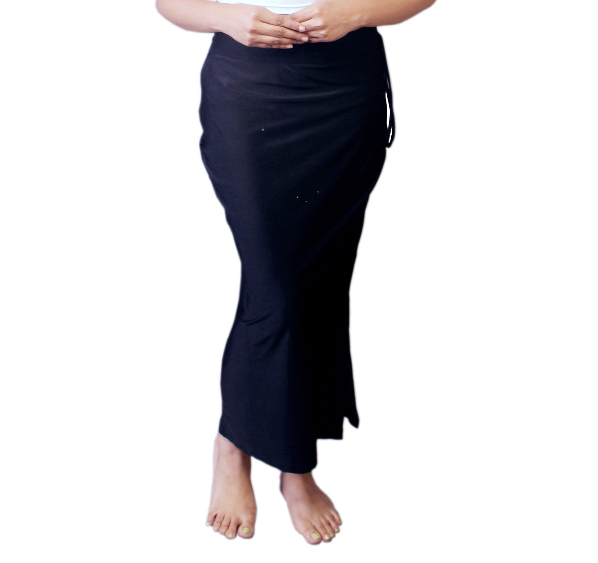 Abhi Women Satin Shapewear for Women – Soft Stretchable Fabric|Side Tie-Up|Comfortable Beachwear, Resort, and Casual Shapewear Black