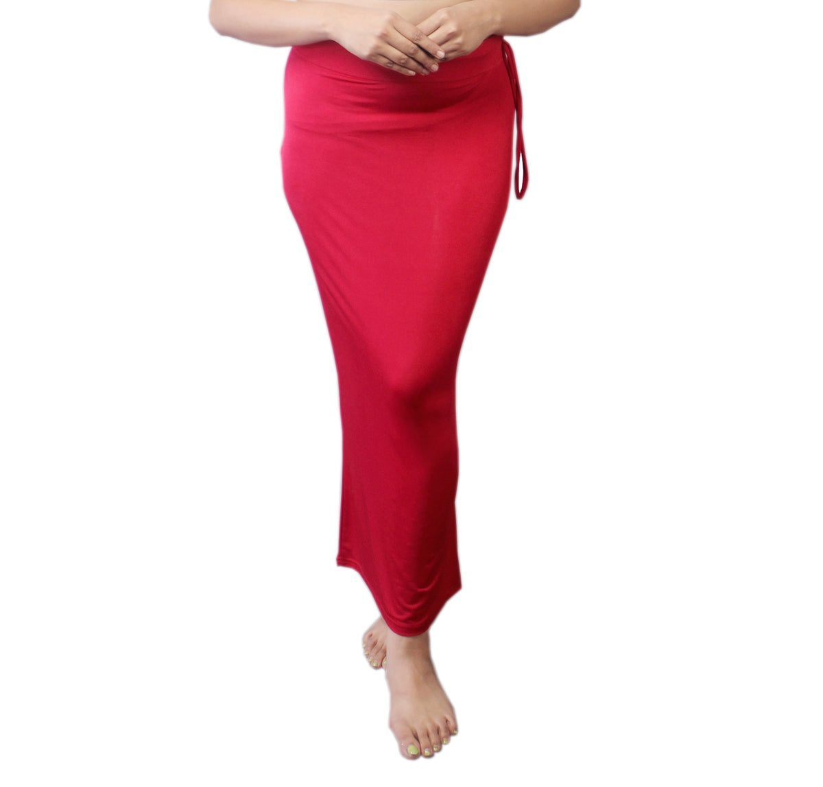 Abhi Women Satin Shapewear for Women – Soft Stretchable Fabric|Side Tie-Up|Comfortable Beachwear, Resort, and Casual Shapewear Red