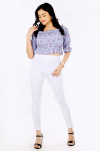 Abhi Cotton Readymade Stretchable Straight Pants for Women, Regular-fit