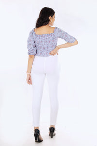 Abhi Cotton Readymade Stretchable Straight Pants for Women, Regular-fit